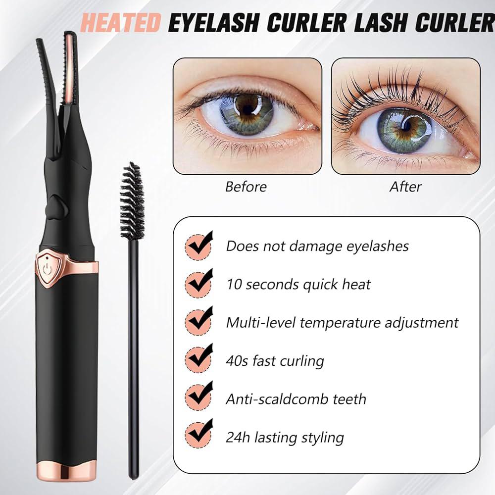 Electric Eyelash Curler with Smart Temperature Control
